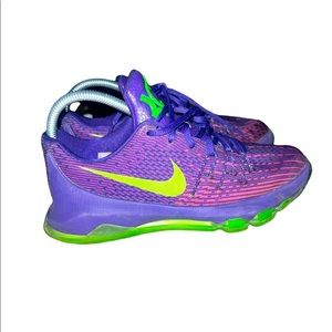 Nike KD 8 VIll Purple/Green Kevin
Durant's Suit Court Basketball Sneakers  5.5Y